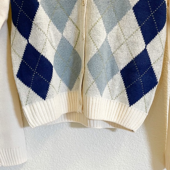 Womens Argyle Cardigan - Picture 6 of 11